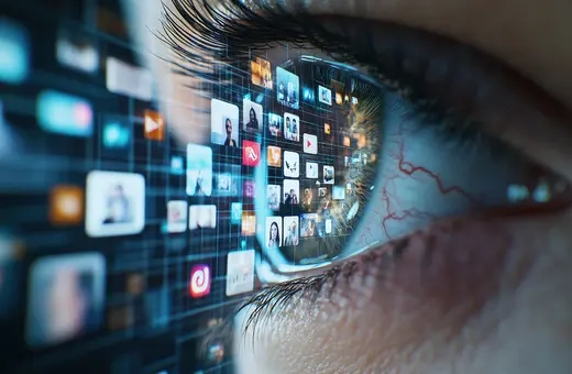 post truth we need truth seeking image of an eye taking in information